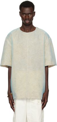 Dries Van Noten Haut bleu en organza
