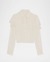 The Silk Cape Blouse