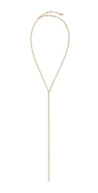 Ettika Dainty Crystal Lariat Gold One Size