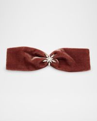 Avril Crystal Velvet Wrap Headband