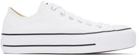 Converse Baskets basses Chuck Taylor All Star blanches à plateforme