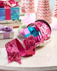 Sequined Party Ribbon, 2.5" x 5 Yards