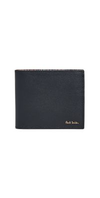 Paul Smith Multi Stripe Bifold Wallet Blacks One Size
