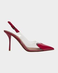 Coeur Clear Cap-Toe Mule Pumps