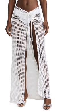 Bananhot Midi Net Sarong White One Size