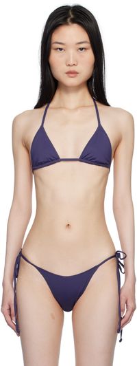 Frankies Bikinis Navy Nick Skimpy Triangle Bikini Top