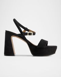 Ventura Suede Platform Heel Sandals