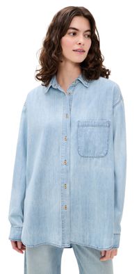 Jamie Haller The Essential Shirt in Ice Indigo Ice Indigo M