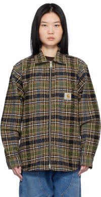 Carhartt Work In Progress Khaki Stroy Check Shirt Jacket