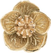 Bernard James Gold FLORA Hellebore Single Earring