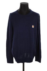 Maison Kitsuné - Seconde Main - Pull en laine - Taille S - Bleu