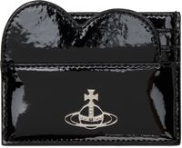 Vivienne Westwood Black Shiny Patent Heart Card Holder