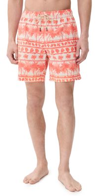 Fair Harbor The Bayberry 7 Swim Trunks Orange Beach XXL
