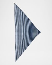 Men's Silk Stripe Neck Scarf