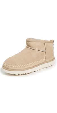 UGG W Classic Ultra Mini Biarritz Boots Mustard Seed 7