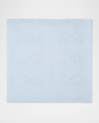 Kid's Pointelle Angel Wings Cashmere Blanket