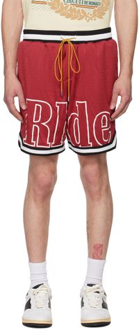 Rhude Short Court rouge