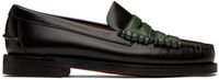 Random Identities Flâneurs à plastrons Dan noir et vert édition Sebago