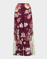 If These Tiles Could Talk Flare Pants with Lace-Up Sides