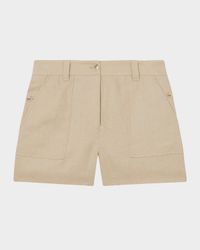 Ashby Wide-Leg Lightweight Linen Shorts