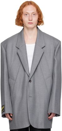 EGONlab Gray Wool Blazer
