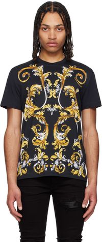 Versace Jeans Couture Black Outline Barocco T-shirt