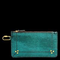 Jerome Dreyfuss - Pochette en cuir métallisé - Taille Unique - Vert