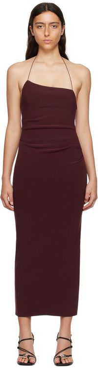 BEC + BRIDGE Burgundy Andy Midi Dress