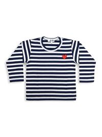 Little Kid's Play Kids Striped Shirt - Navy White - Size 2