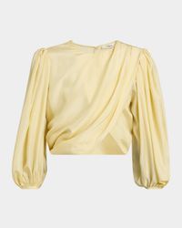 Draped Cropped Top