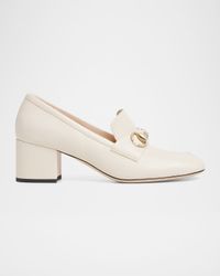 Lady Horsebit Nappa Leather Pumps