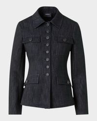 Delia Cotton Denim Stretch Shirt Jacket