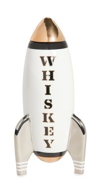 Jonathan Adler Rocket Decanter - Whiskey White w/ Black/Gold/Silver One Size