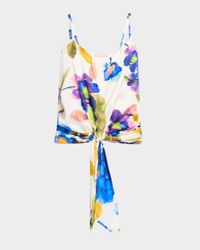 Dellia Floral Sleeveless Blouse