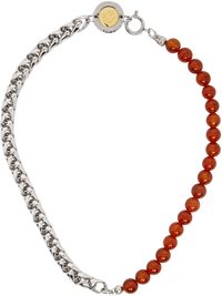 IN GOLD WE TRUST PARIS SSENSE Exclusive Silver Beaded Necklace
