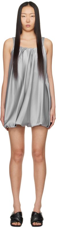 JW Anderson Gray Twisted Minidress