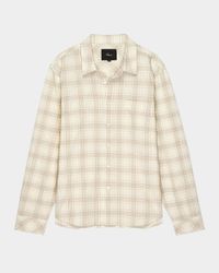 Men's Clyde Plaid Casual Button-Down Shirt