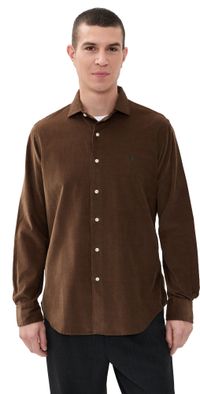 Polo Ralph Lauren Corduroy Sport Shirt Chocolate Mousse L