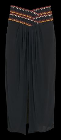 Ba&sh - Jupe midi droite - Taille 44 - Noir
