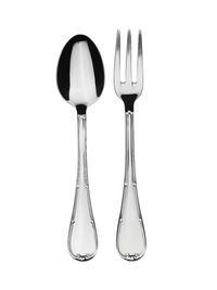 Raffaello 2-Piece Fork & Spoon Serving Set - Silver