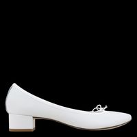 Repetto - Ballerines à petits talons en cuir - Taille 41 - Blanc