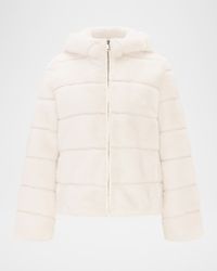 Mink Faux Fur Hooded Jacket