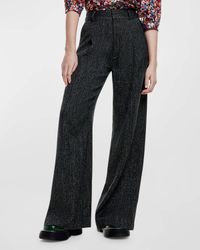 Pleated Wool-Blend Trousers