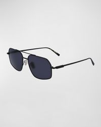 Men's Prisma Metal Aviator Sunglasses, 58mm