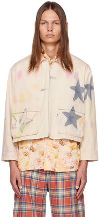 Collina Strada Blouson Star Burst blanc cassé