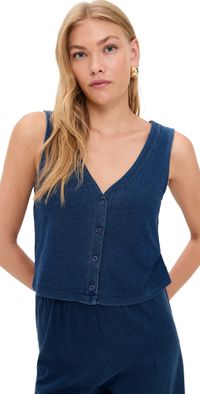 Z Supply Solace Jersey Top Indigo M