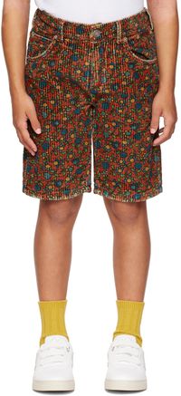 ERL Kids Orange Floral Shorts