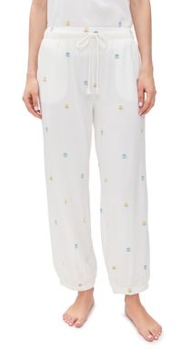 PJ Salvage Embroidered Pants Ivory XL