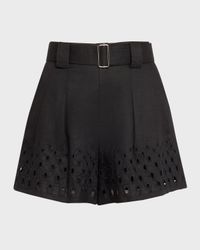 Kali Belted Linen Shorts