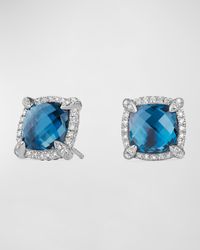 9mm Chatelaine Stud Earrings with Diamonds